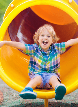 gilbert regional park boy on slide